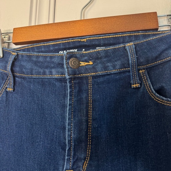 OLD NAVY High Rise Super Skinny Dark Wash Denim Jeans Size 8 - Picture 6 of 11